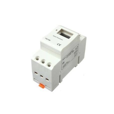 DIN Rail digitális LCD tápellátás programozható időzítő AC 220V 16A időrelé kapcsoló W6G8