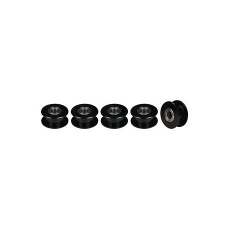 2X (Gt2 5 mm-es furatú fekete alumínium fogazat nélküli fogasszíj vezérműszíj 3D Pr U2M6
