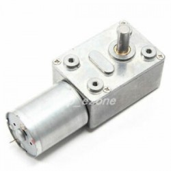 Nagy nyomatékú DC12V 200RPM JGY370 fém féreghajtóműves turbina reduktor motor T2C7