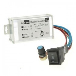2X (DC 9V, 12V, 24V, 48V, 60V 20A, forgatható motor fordulatszám-szabályozó szabályozó, Dr D4H5