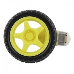 10X (1:48 pneumatikus gumiabroncs DC 3–6 V-os hajtóműves motorral az Arduino Smart Car G1E3 számára