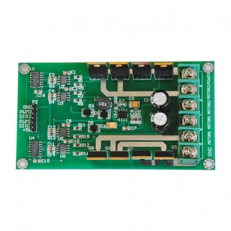 3V-36V kettős motoros vezérlőkártya modul H-híd DC MOSFET IRF3205 15A csúcs 3 I7L3