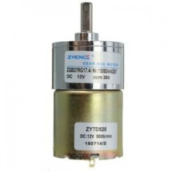 2X (ZHENGK 12VDC villanymotor, 300 fordulat / perc, nagy nyomatékú hajtómű motor fordulatszám-szabályozás Z1U2