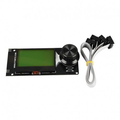 4X (D típusú Mini12864 LCD képernyő Mini 12864 intelligens kijelző fehér, fekete alapon SuppI4C6