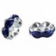 1X (100 X ezüst fém gyöngyök távtartó gyöngyök 4 Case Pearl V3N5)