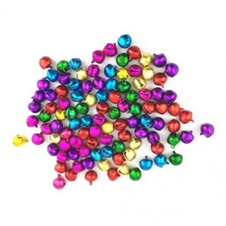 50 db véletlenszerű színes kézműves készletek és kellékek karácsonyi Jingle Bells / Small Be F1T1
