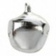 20 db karácsonyi Jingle Bells, 10 mm-es ezüst tónusú Z6I7