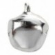 20 db karácsonyi Jingle Bells, 10 mm-es ezüst hang H7M1