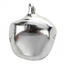 20 db karácsonyi Jingle Bells, 10 mm-es ezüst hang H7M1