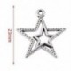 Csomag 20 x antik ezüst tibeti 23 mm-es medálokkal (csillag) - (ZX0014 J3X4