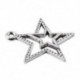 Csomag 20 x antik ezüst tibeti 23 mm-es medálokkal (csillag) - (ZX0014 J3X4