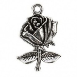 10 darabos antik ezüst ötvözet medálok - Rose - A0879 O7U7