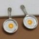 1X (5 db Charms Alloy Retro serpenyő serpenyőben tojással Ékszer készítés Medál Char Q4L3