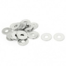 Fém alátét 6 mm x 18 mm x 1 mm 30 db ezüst tónus V3B9