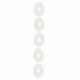 Fém alátét 6mm x 18mm x 1mm 30 db ezüst tónus N1H9