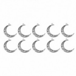 41 * 30 mm-es antik ezüst hold bársony medál nyaklánc fülbevalókhoz Jewel BT