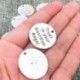 10 darab ötvözetű ősi ezüst &quot bizalom az őrangyalodban&quot , kerek DIY An X3N0