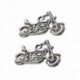 30X ezüst tónusú motorkerékpár medálok, 24x14mm-es ékszerek, amelyek a következményeket tartalmazzák: X6P5