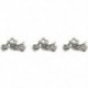 30 db ezüst tónusú motorkerékpár medálok 24x14mm-es ékszerek készítéséhez Findi E9Z7