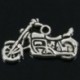 30 db ezüst tónusú motorkerékpár medálok 24x14mm-es ékszerek készítéséhez Findi E9Z7