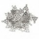 50 db ajándék ezüst tónusú kelta csomós bundák medálok 15x17mm C5B5