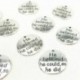 Csomag 10 ötvözet ősi ezüst &quot Azt hitte, hogy képes, így megcsinálta&quot  25 mm-es N2I7 kör