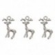 1X (50 db Charm Medálok Szarvas Állathang 22 * 15mmďĽˆEzüst ‰ ‰ Z2R1)