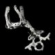 1X (50 db Charm Medálok Szarvas Állathang 22 * 15mmďĽˆEzüst ‰ ‰ Z2R1)