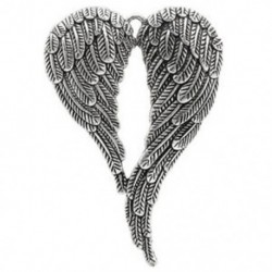 5 db angyal szárnyas medálok nyaklánc antik stílusú hang charm Új 6.9x4.7cmďĽˆA V3N6