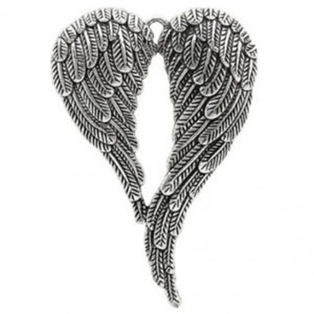 5 db angyal szárnyas medálok nyaklánc antik stílusú hang charm Új 6.9x4.7cmďĽˆA V3N6