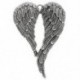 5 db angyal szárnyas medálok nyaklánc antik stílusú hang charm Új 6.9x4.7cmďĽˆA H0E5