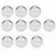 Üveggolyó DIY Medaillon medál gyűrű Dia. 25mm száj 6mm 10db átlátszó L8Y2
