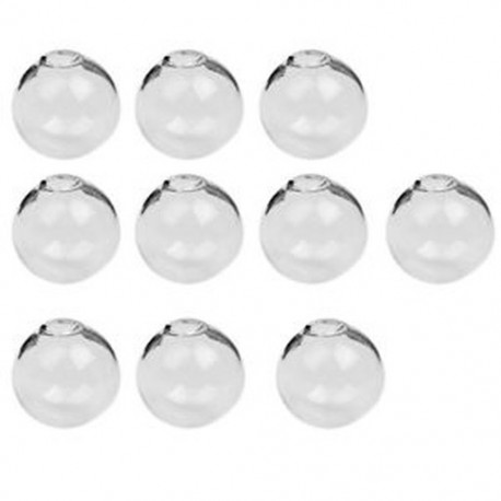 Üveggolyó DIY Medaillon medál gyűrű Dia. 25mm száj 6mm 10db átlátszó L8Y2