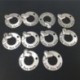 Csomag 10 ötvözet ősi ezüst &quot Szeretlek jobban&quot  kerek 30 mm-es DIY Antique Me O4V8