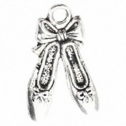1X (50 db Charm Medálok Balettcipő Tónus 21x13mm (7/8 &quot x4 / 8&quot )