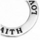 1X (20 ezüst hangú &quot Love Hope Faith&quot  gyűrű medálok, 23 mm-es nyaklánc-Jewelle O1N1
