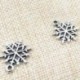 2X (100 db válogatott antik ezüst karácsonyi Hópihe Charms medál C Z1F8-hoz