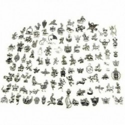 6X (Animal Charms, Wholesale Bulk 100 Pack Mixed Tibet Pendant Charms for I3X2.)