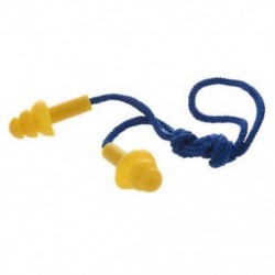 Új 56cm / 22 &quot csendes újrafelhasználható kék nylon vonósárga szilikon füldugók C6Z R8M8