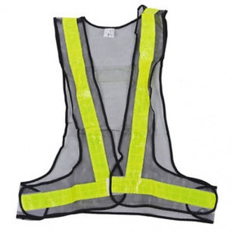 Hi-Viz fényvisszaverő mellény nagy láthatósággal figyelmeztető forgalmi építési biztonság N2L5