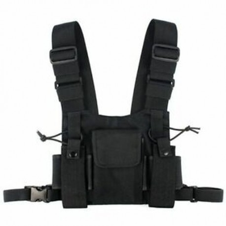 Rádiók Pocket rádió mellkasi kábelkészlet mellkas elülső csomag tok tok Holster mellény Rig C Y4V4