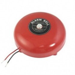 2X (DC 24 V 25mA 95db 150 mm 6 &quot átmérőjű fém elektromos kerek riasztó csengő piros C3J9)