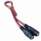 1X (12 V DC teljesítményű 5,5x2,1 mm-es pigtail-aljú dugasz dugaszos CCTV kamera LED Li D7S4 LED)