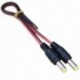 1X (12 V DC teljesítményű 5,5x2,1 mm-es pigtail-aljú dugasz dugaszos CCTV kamera LED Li D7S4 LED)