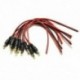 1X (12 V DC teljesítményű 5,5x2,1 mm-es pigtail-aljú dugasz dugaszos CCTV kamera LED Li D7S4 LED)