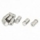 8 rozsdamentes acél reklámszöges csavaros üveg, kiemelkedő ezüst hang, 12x23mm K7V3