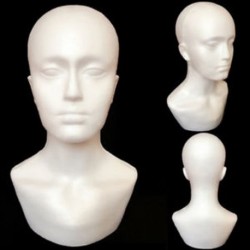 Hab férfi kijelző manöken fej dummy parókák kalap sál állvány modell B3Y1