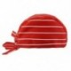 Skull Cap professzionális vendéglátó szakácsok Hat Bandana (piros és fehér csíkos) A3A1