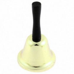 1X (iskolai étterem 3 hüvelyk Hmr kézi csengő arany fekete fém Q6O4)