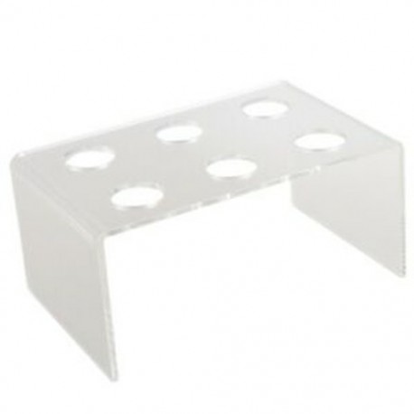 6 lyukú akril állványtartó fagylalt ropogós cső kúptartó I8J5